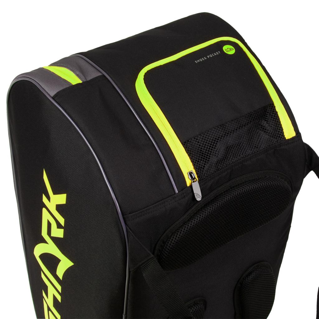 SHARK RAQUETEIRA BT PRETA/AMARELA